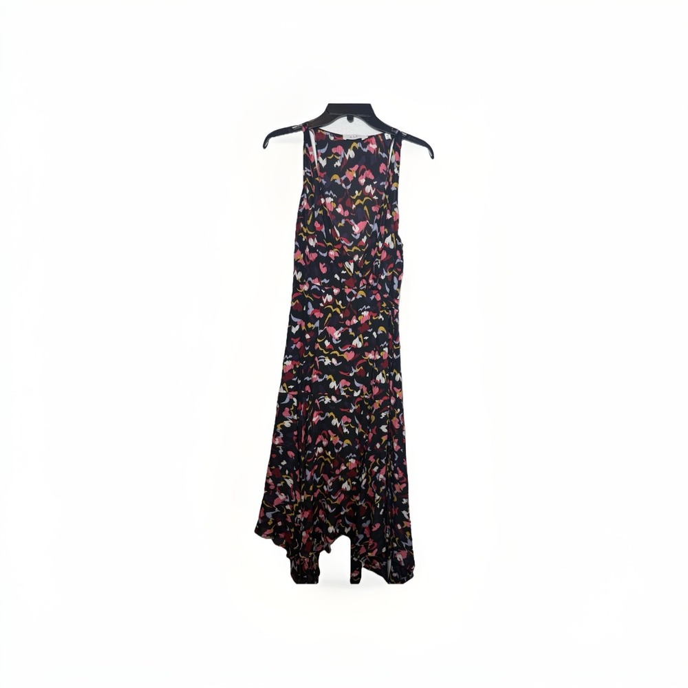 A.L.C. ROSLYN Handkerchief Hem‎ WRAP Dress w/poc 100% Silk Women 4 MSRP$575